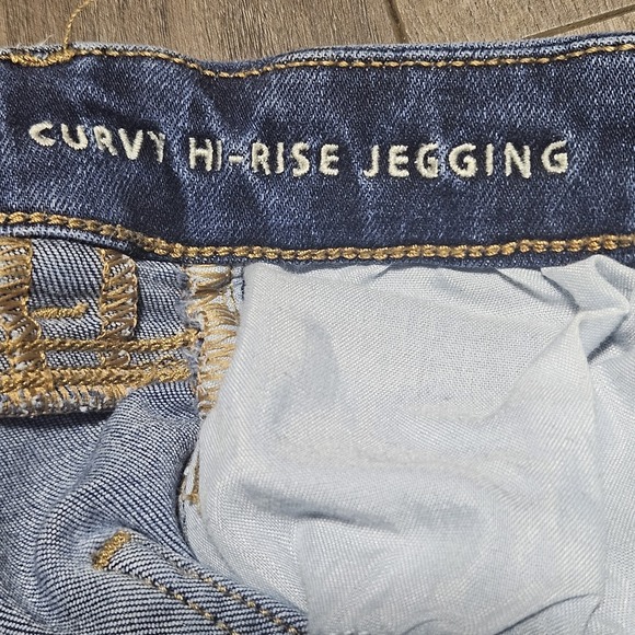 American Eagle Next Level Stretch Curvy High Rise Jegging Size 2S AE Denim Jeans - Picture 7 of 8